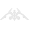 Ekena Millwork Pitch Milton Architectural Grade PVC Gable Pediment, 72"W x 36"H x 1"P (12/12) GPP072X036X100MIL - alternate 2